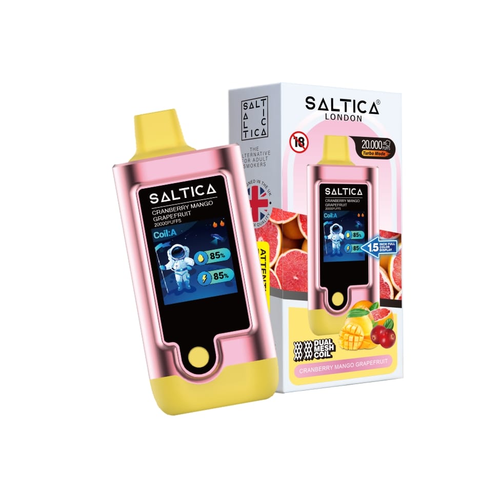 Saltica-Digital-20000-Cranberry-Mango-Grapefruit-3.jpg Saltica 20000 Puff Cranberry Mango Grapefruit - Görsel 1