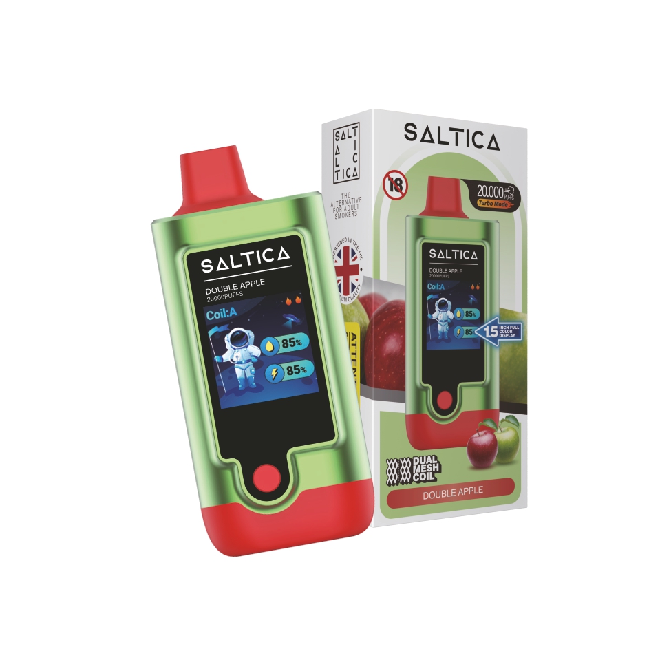 Saltica-Digital-20000-Double-Apple3.jpg Saltica 20000 Puff Double Apple - Görsel 1