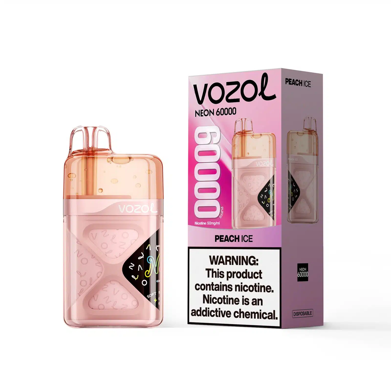 Peach-Ice-VOZOL-NEON-60000-600x600-1.webp Vozol Neon 60000 Peach Ice - Görsel 1