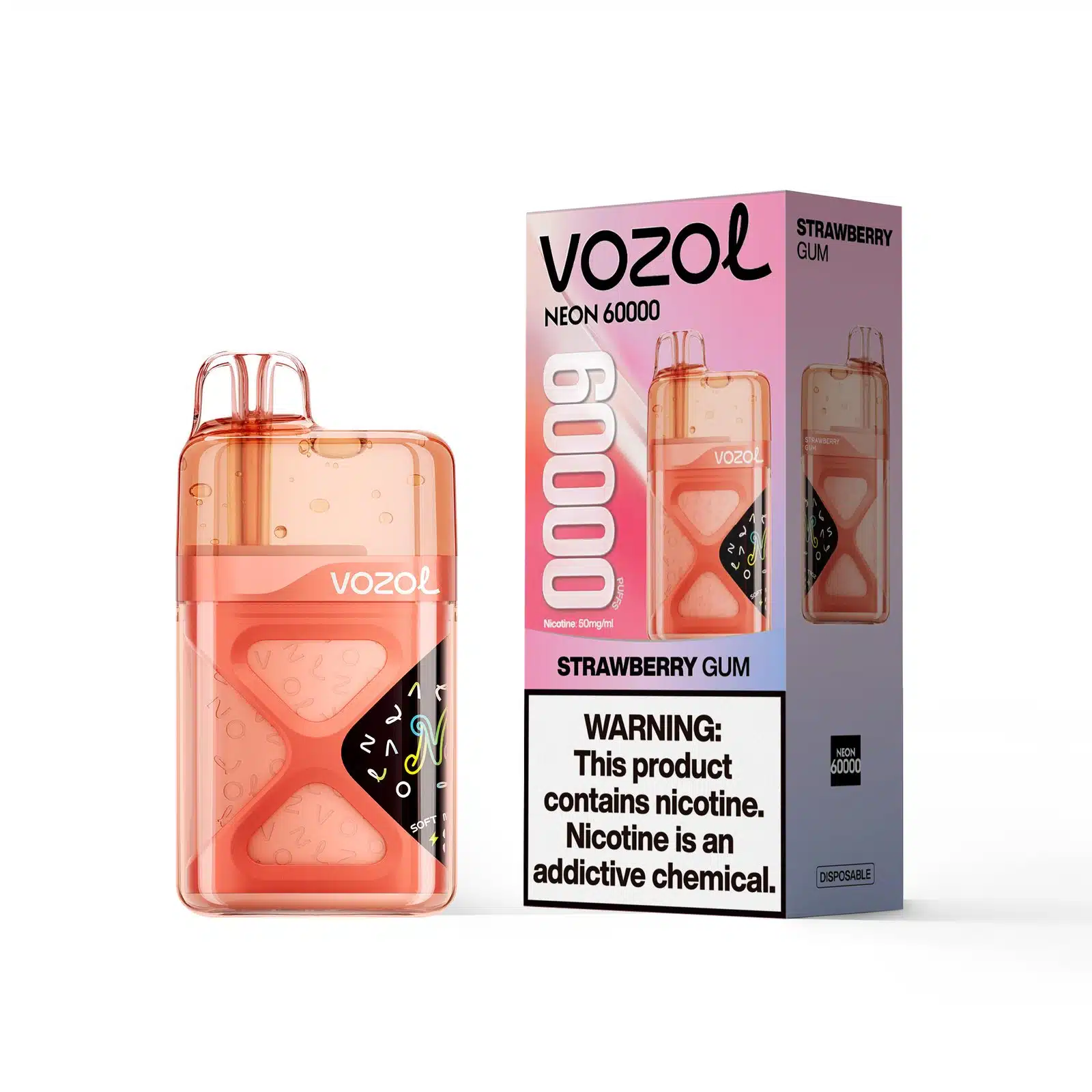 Strawberry-Gum-VOZOL-NEON-60000-600x600-1.webp Vozol Neon 60000 Strawberry Gum - Görsel 1